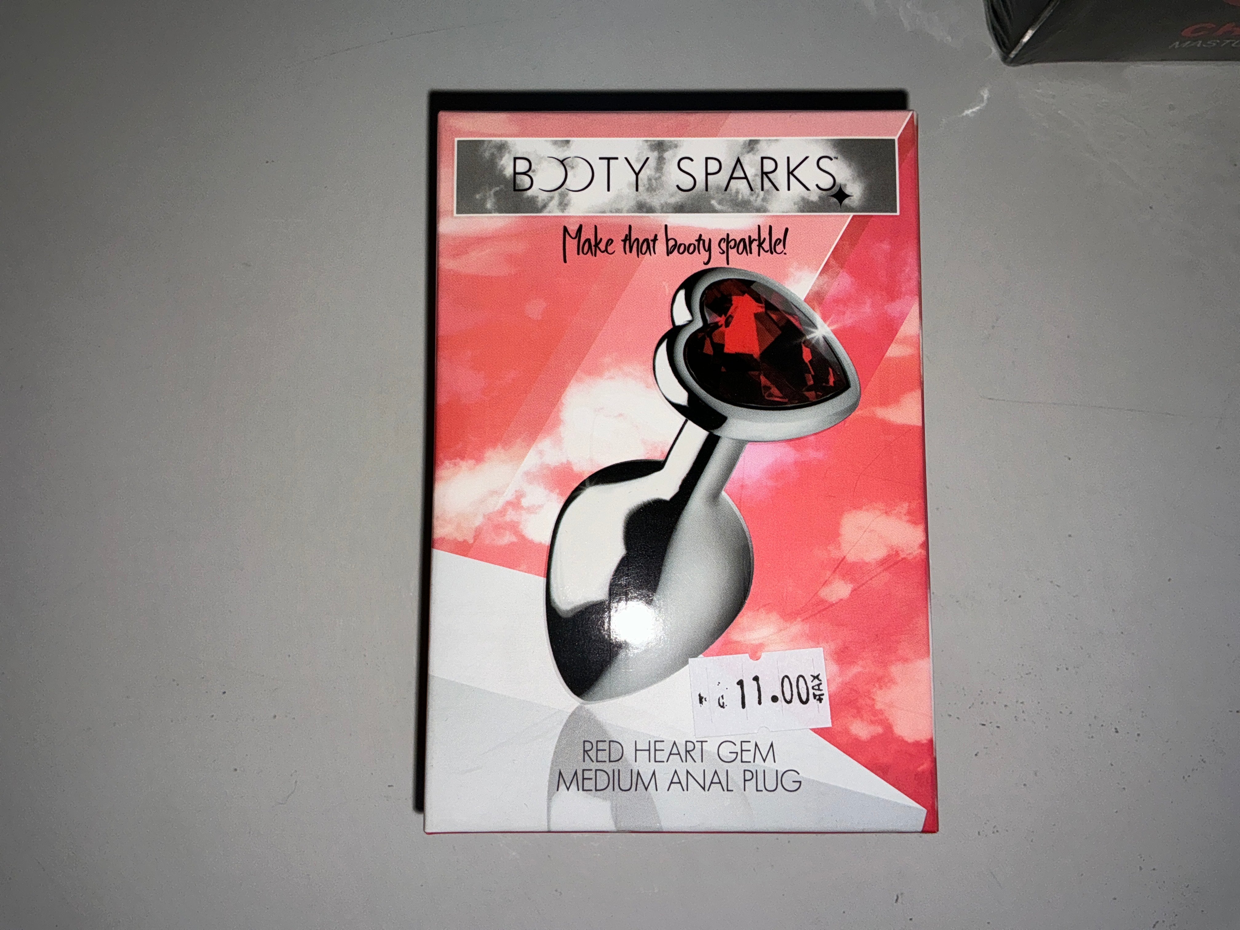 Red Heart Gem Medium Anal Plug