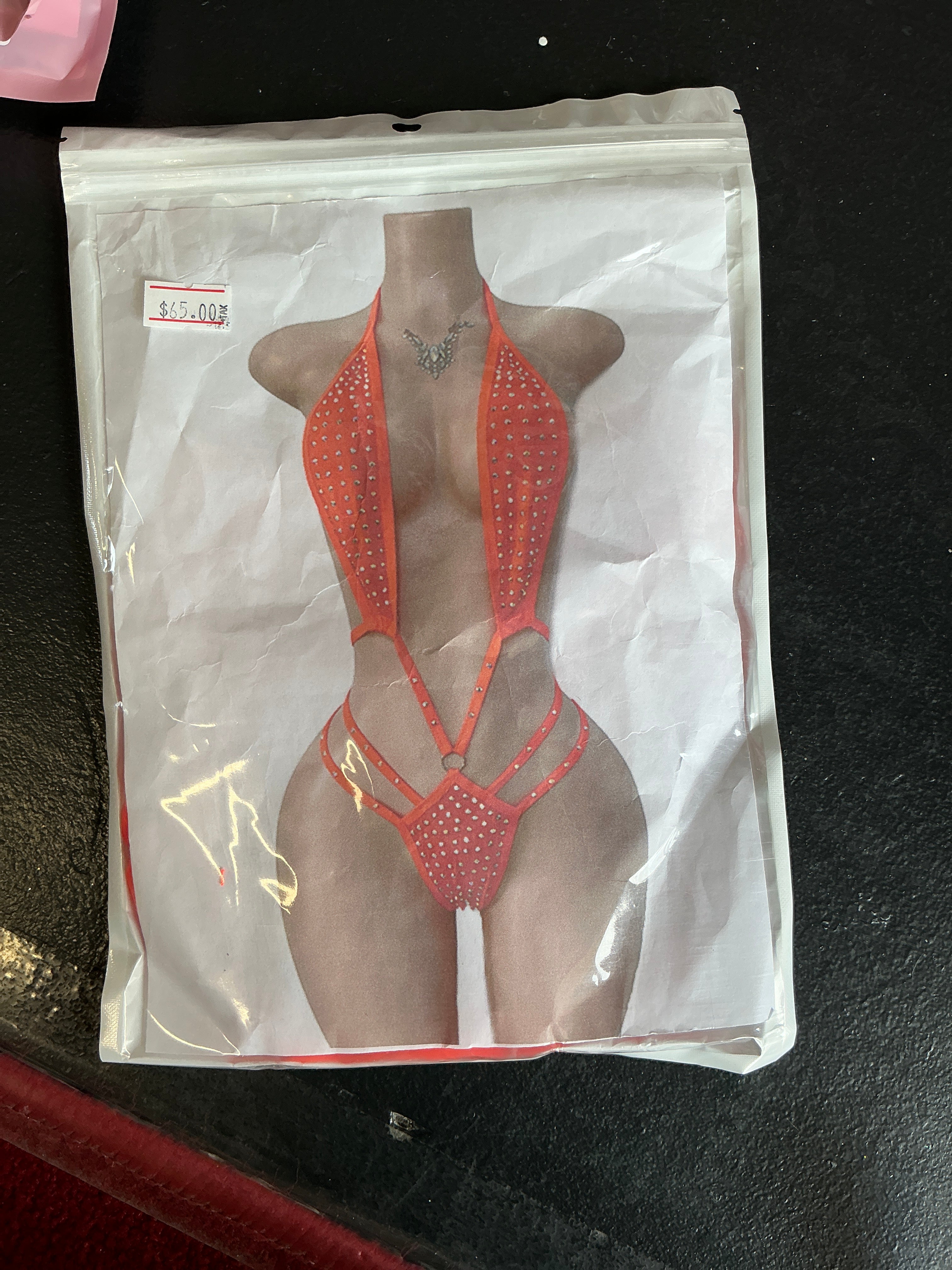 1 pc diamonds lingerie set