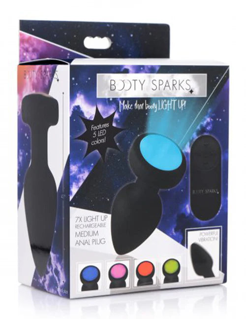 Booty Sparks Silicone Light-Up Anal Plug – Medium