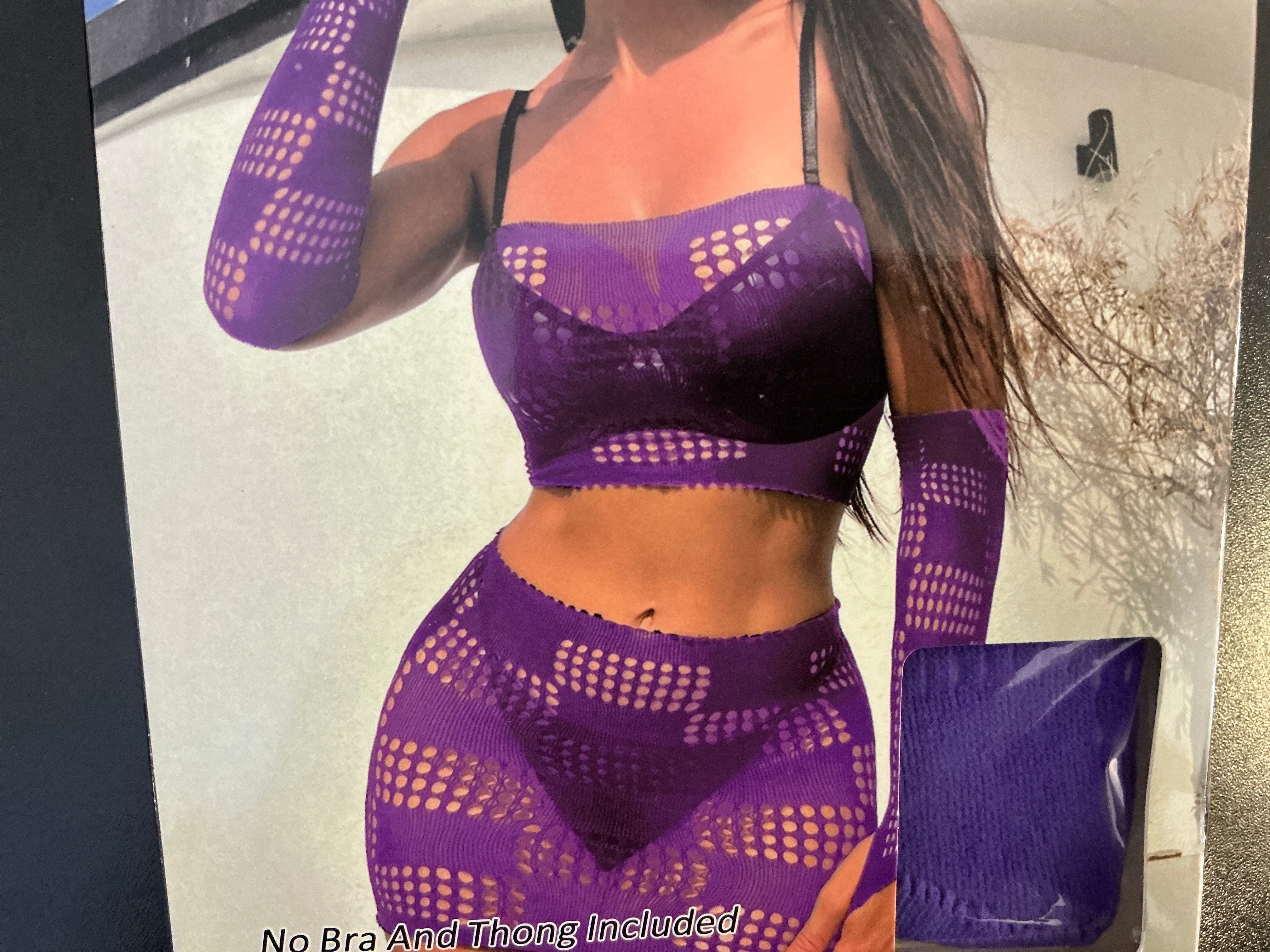 Purple Tube Top and Skirt