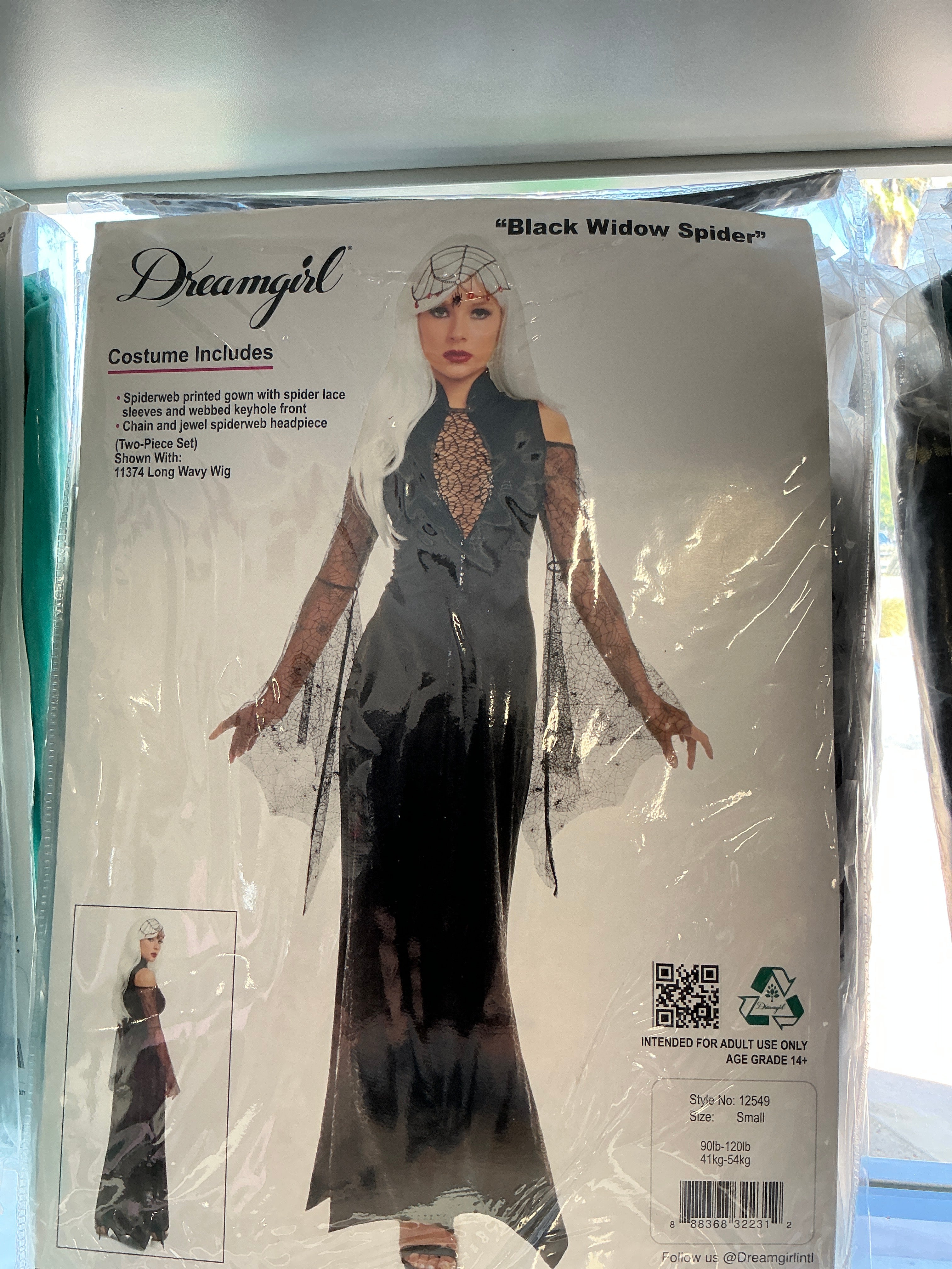 Black widow, spider costume