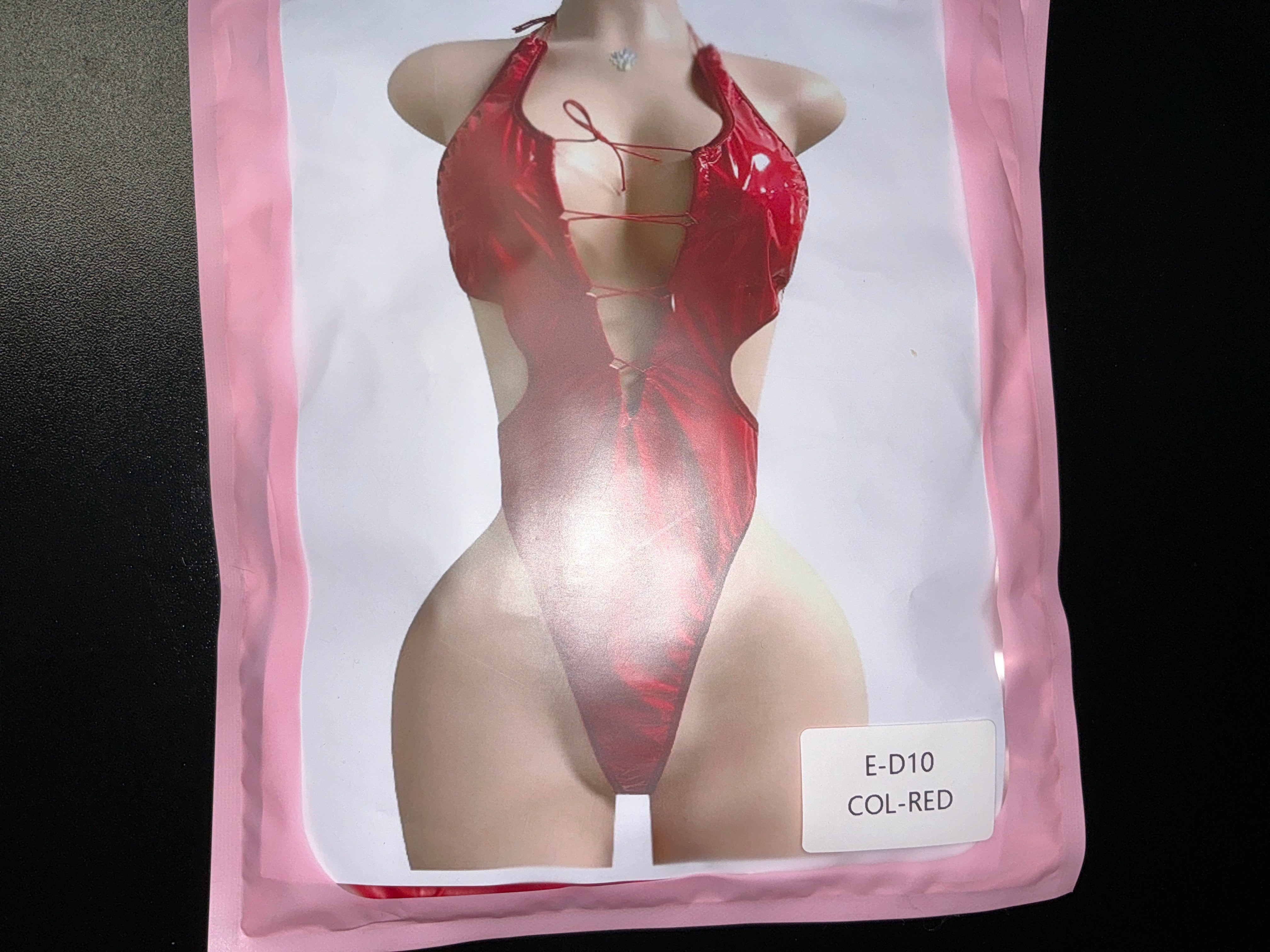 One-piece red dance clothes