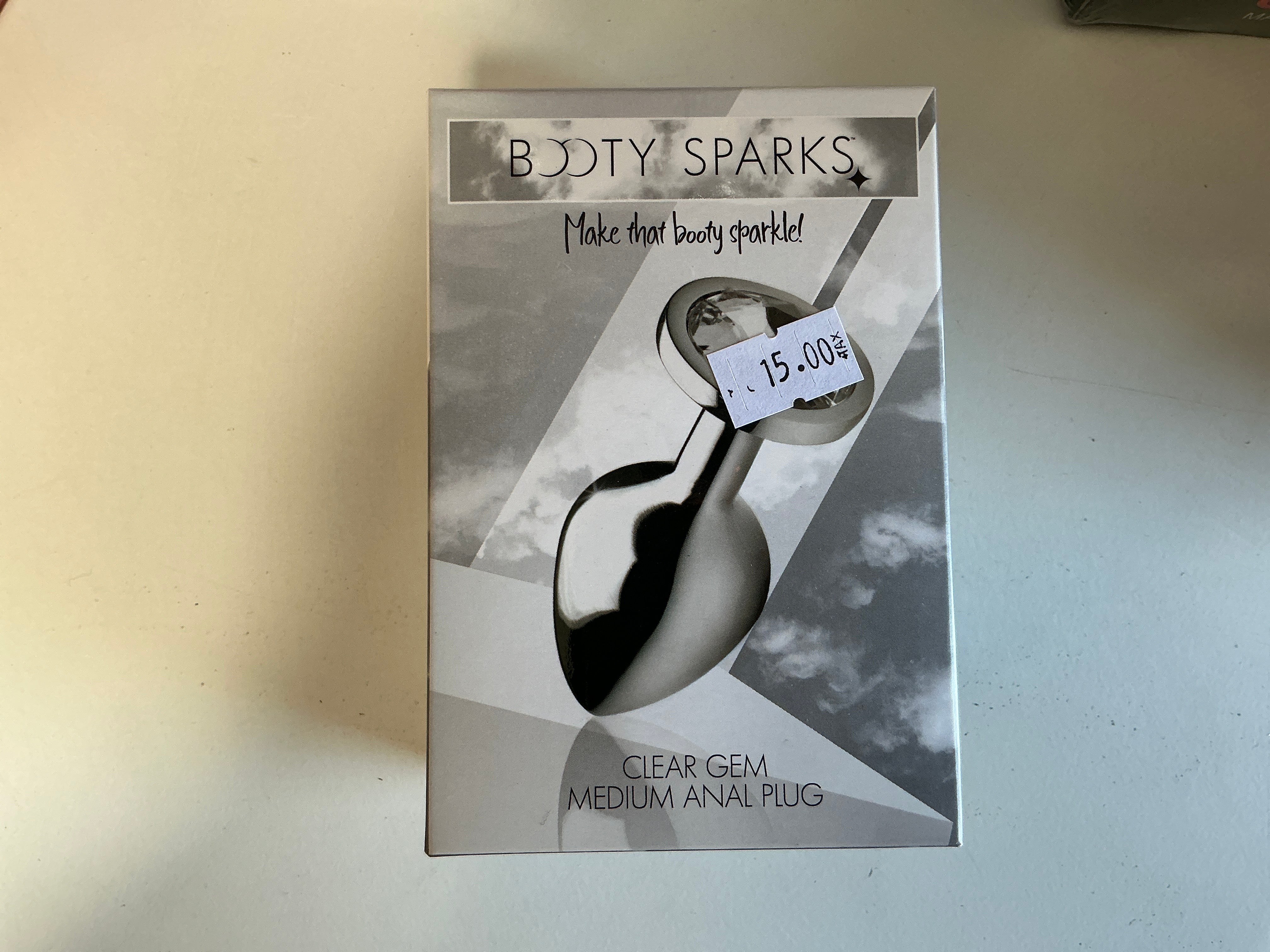 Clear Gem Medium Anal Plug