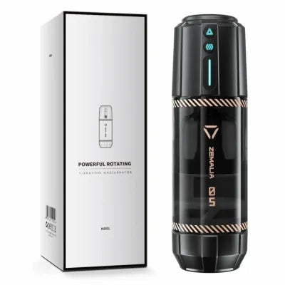 ZEMALIA Poweful Rotating Vibrating Masturbator NOEL