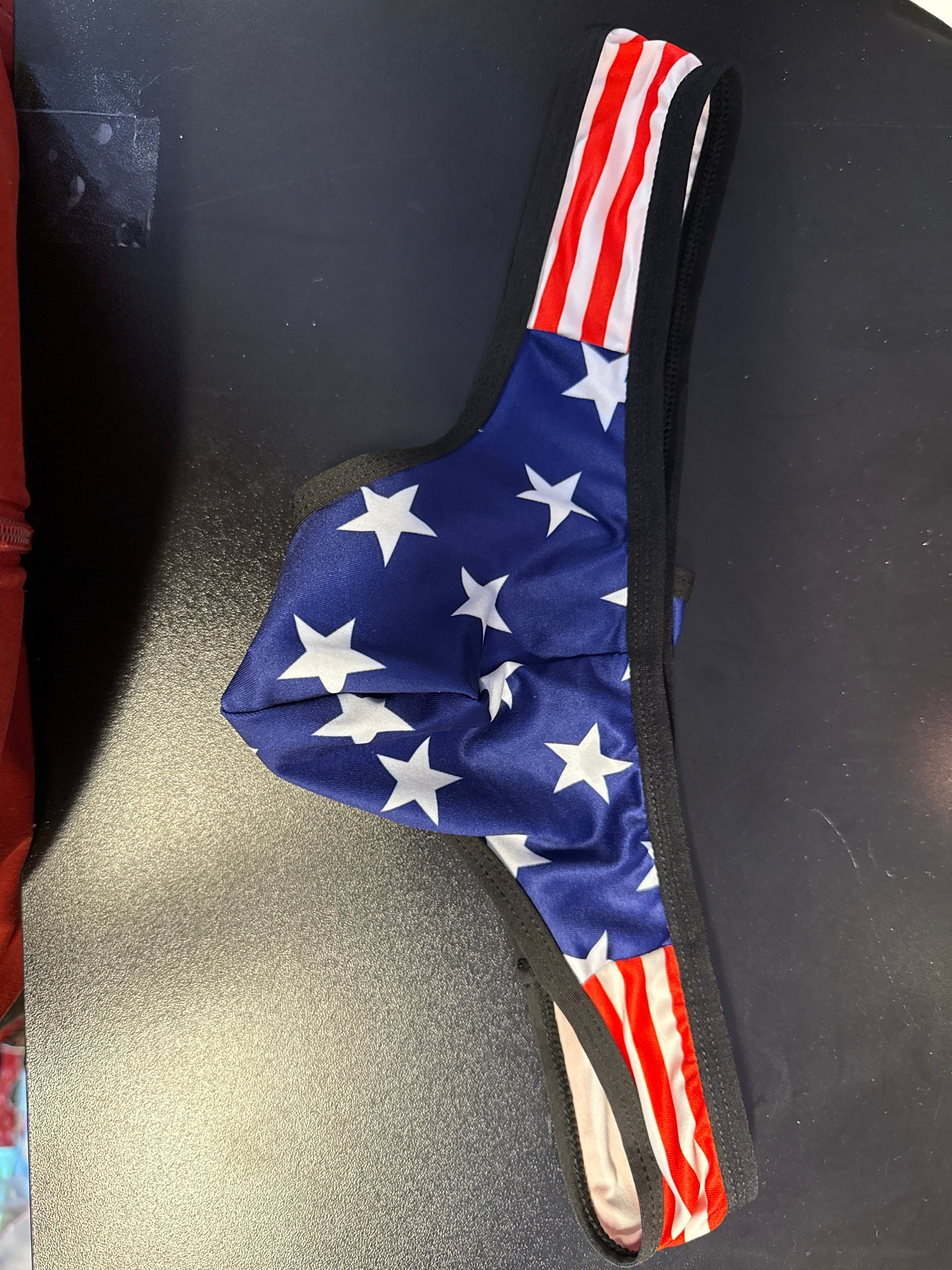 g-string underwear American flag Stars and Stripes