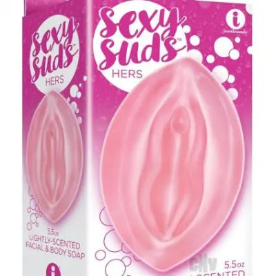 Sexy Suds Vagina Shape Pink Scented Facial & Body Soap 5.5oz