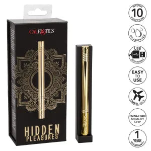 Hidden Pleasures Discreet Pen Vibrator (Gold)