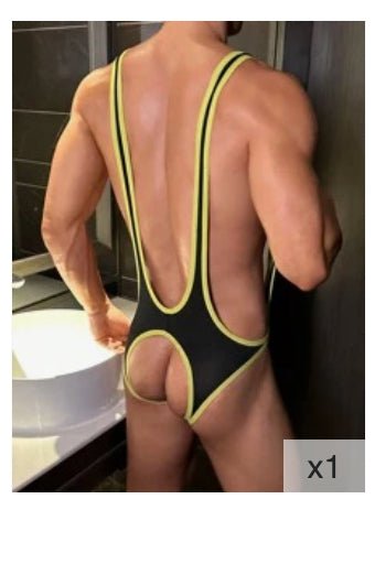 Yellow and Black Men Ware