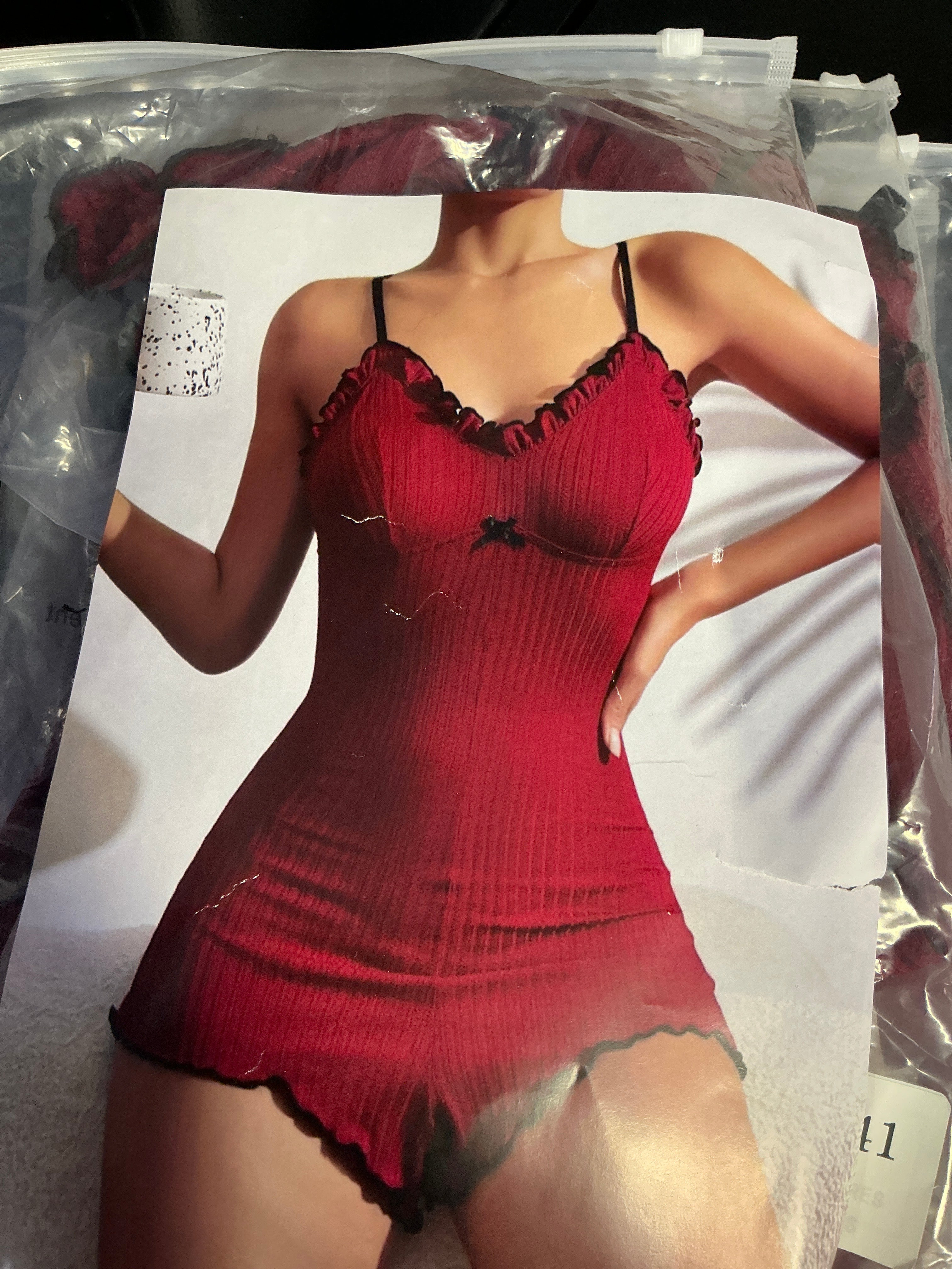 Burgundy romper
