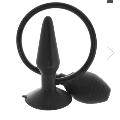 Booty Call Silicone Booty Pumper Butt Plug - Medium - Black