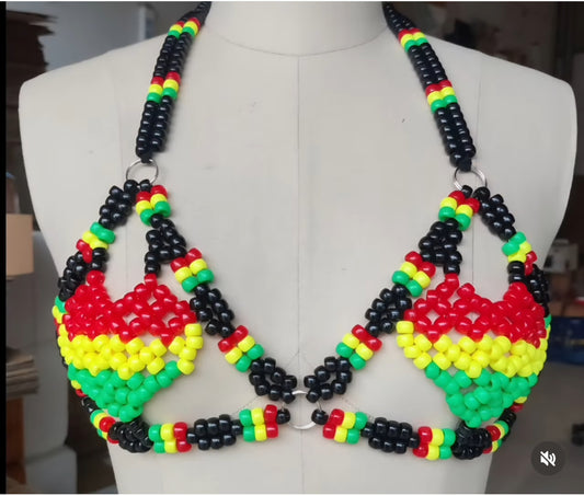 Beaded Bra Bob Marley