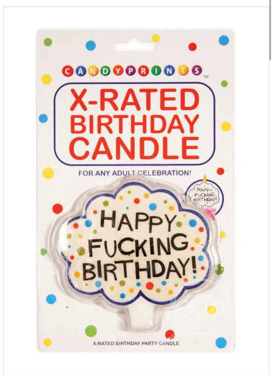 Candy Prints X-Rated Birthday Candle