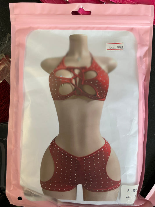 Diamond 2 pc short and top set