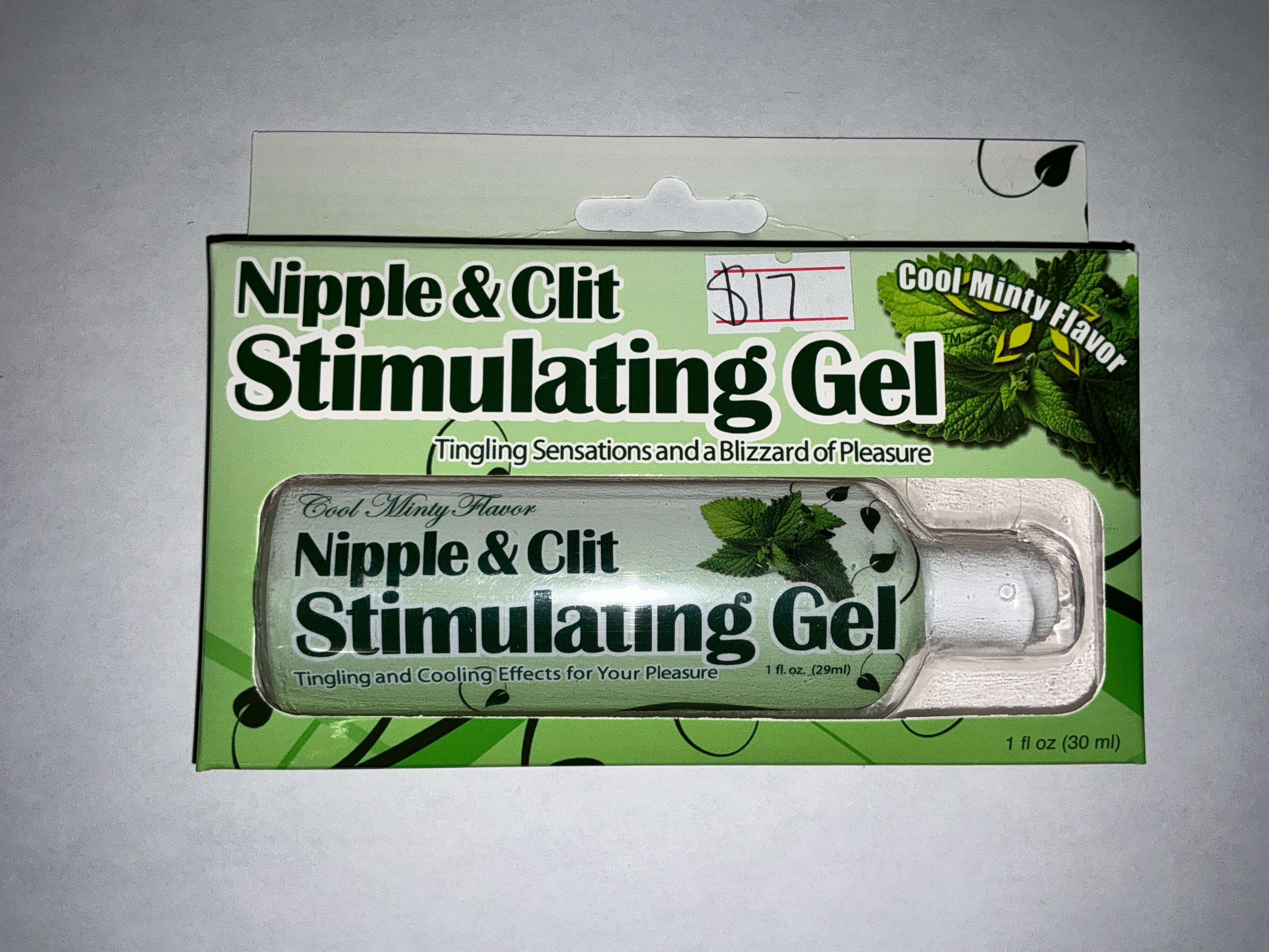 Nipple & Clit Stimulating Gel Cool Minty Flavor
