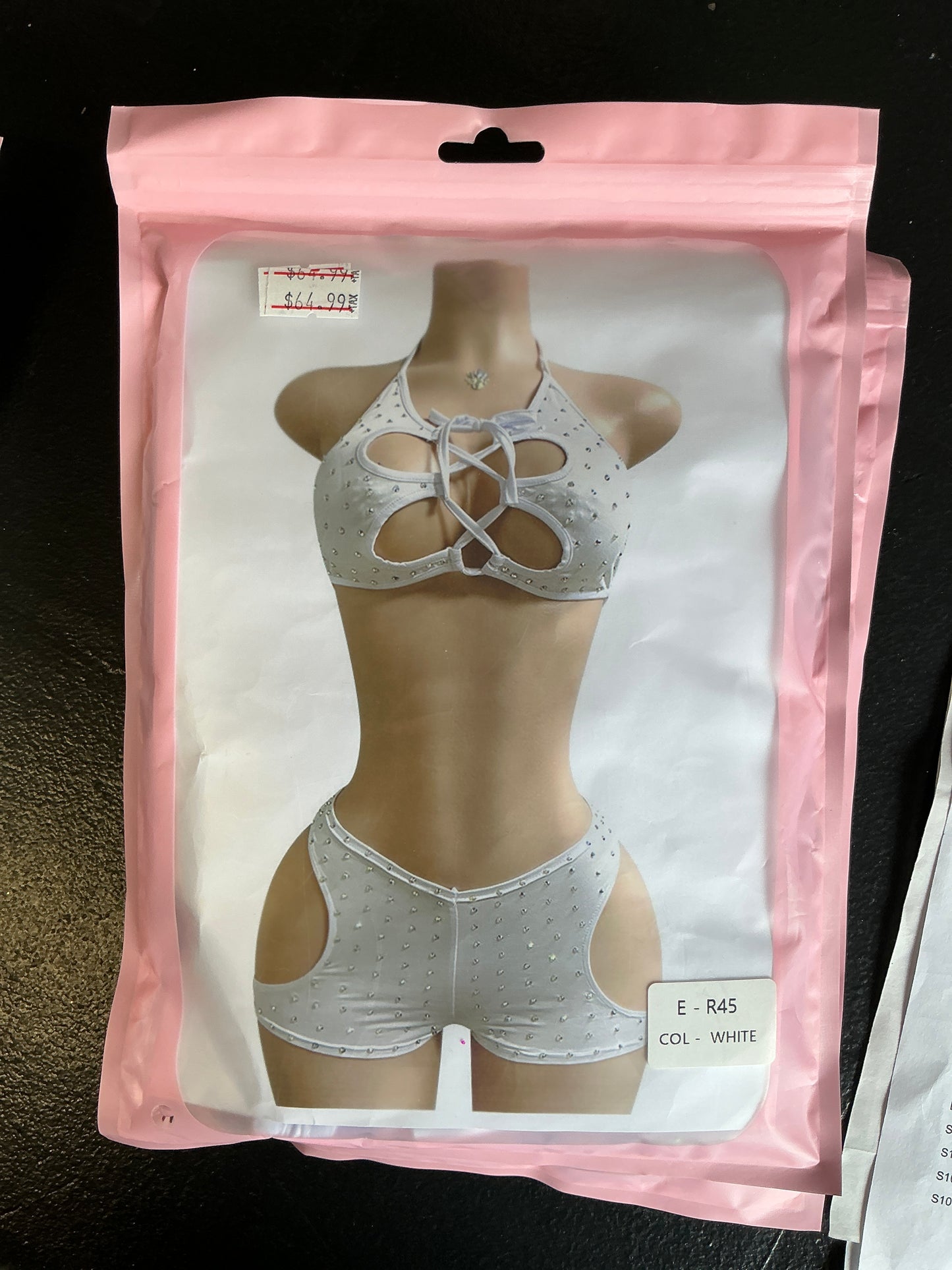 Diamond 2 pc short and top set