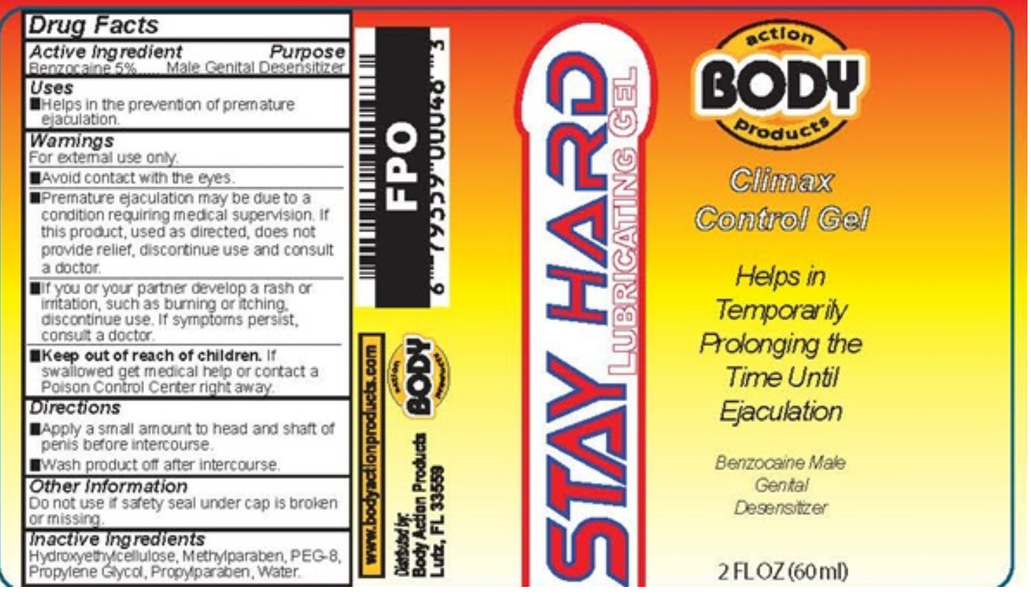 STAY HARD
LUBRICATING GEL