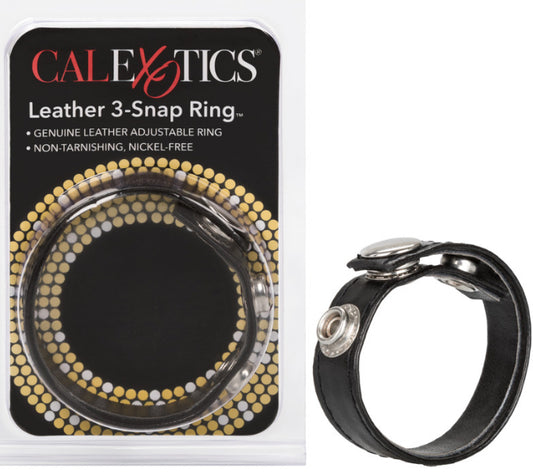 Leather 3-Snap Ring