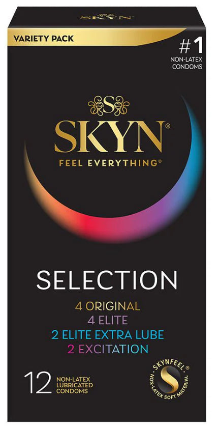 SKYN Selection Non-Latex Lubricated Condoms, 12