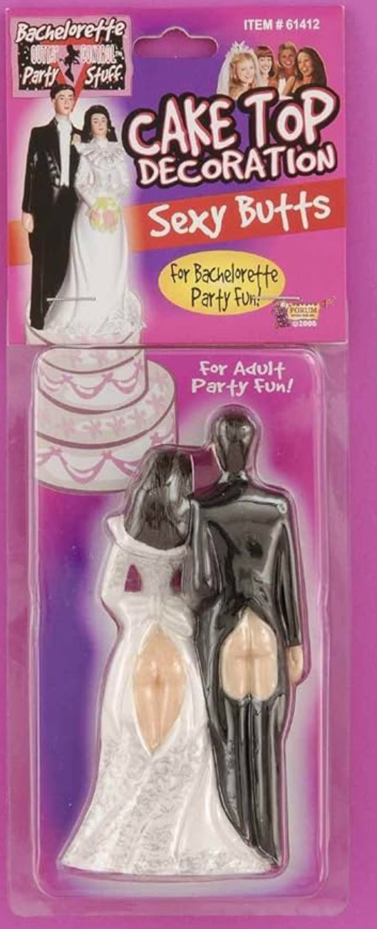 Bachelorette party cake top decoration sexy butts