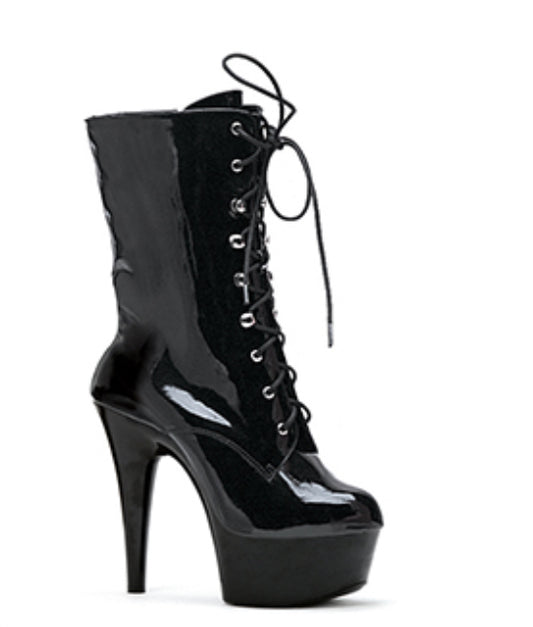 6" Pointed Stiletto Ankle Boot W/Inner Zipper Black