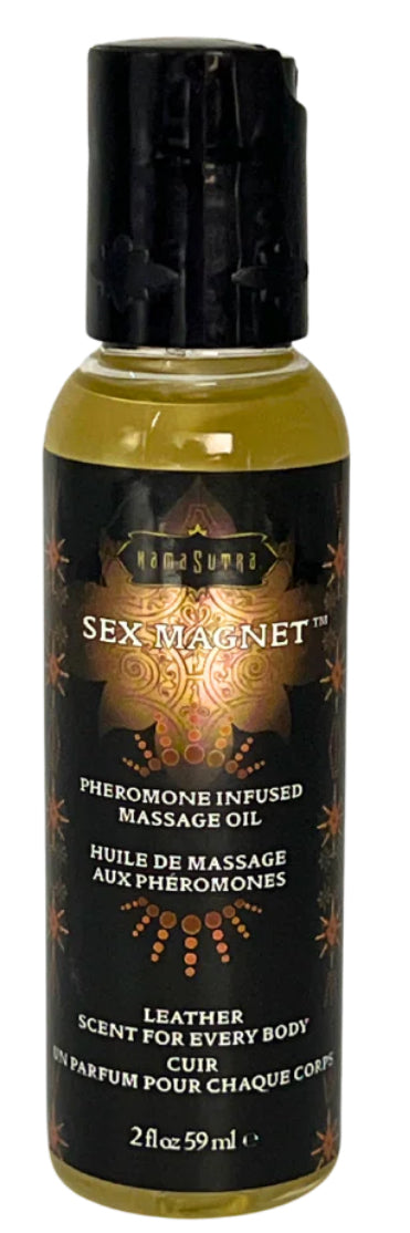 SEX MAGNET™ LEATHER PHEROMONE MASSAGE OIL 2 FL OZ