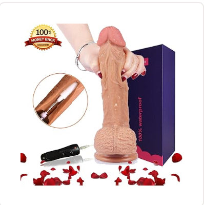 Realistic Massager with Strong Suction Cup for Hands-Free Use