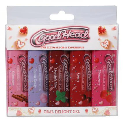 Goodhead Ultimate Oral Delight Gel Collection -Pack of 6 Flavors for Oral Sex