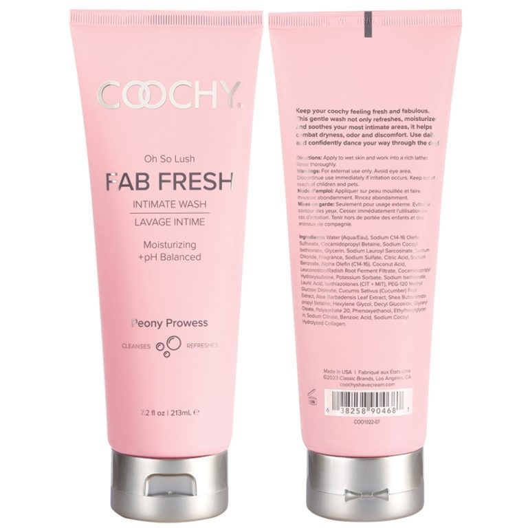 Coochy Fab Fresh Intimate Wash - Peony Prowess, 7.2 oz