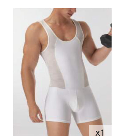 White One Piece For Men