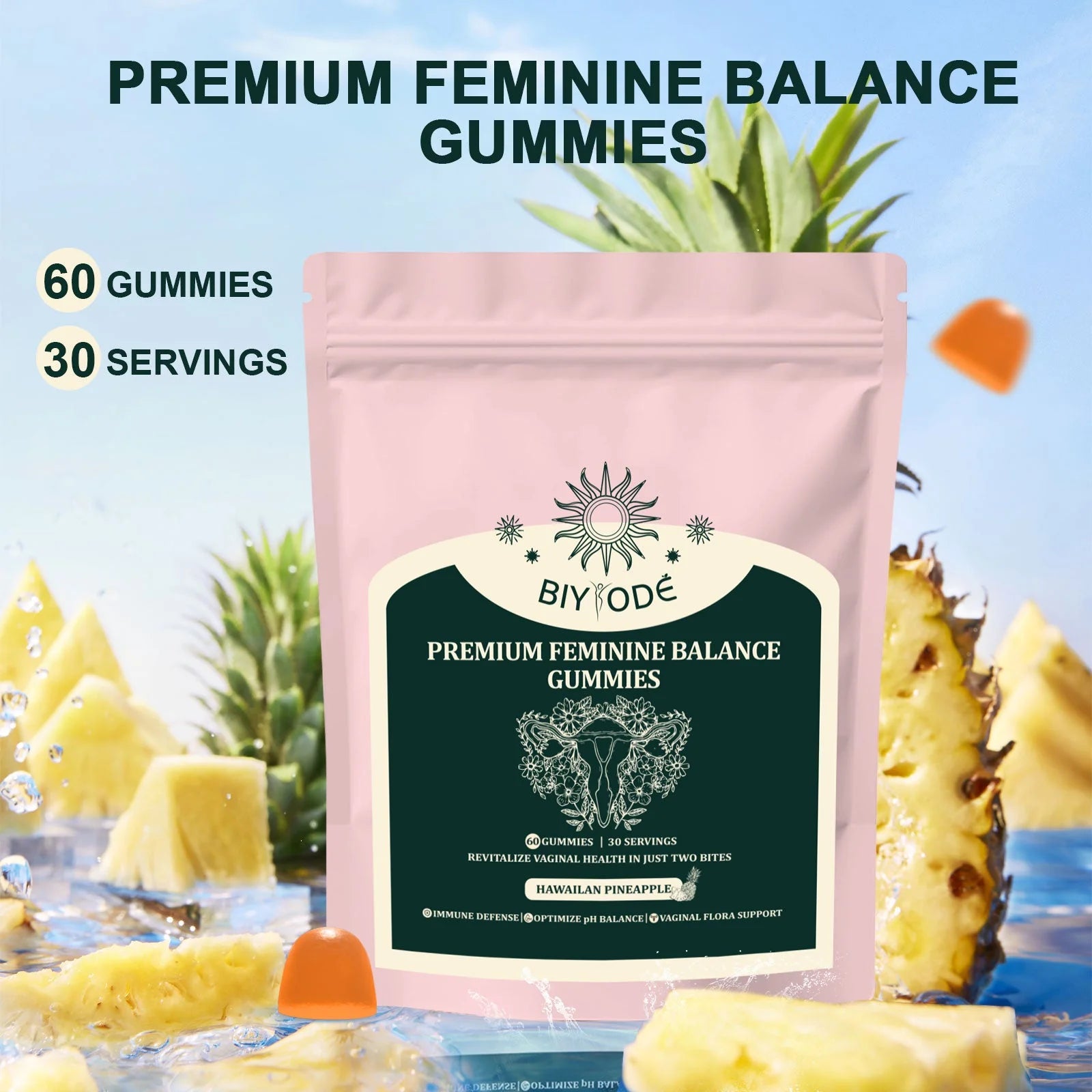 Biydoe premium feminine balance gummies