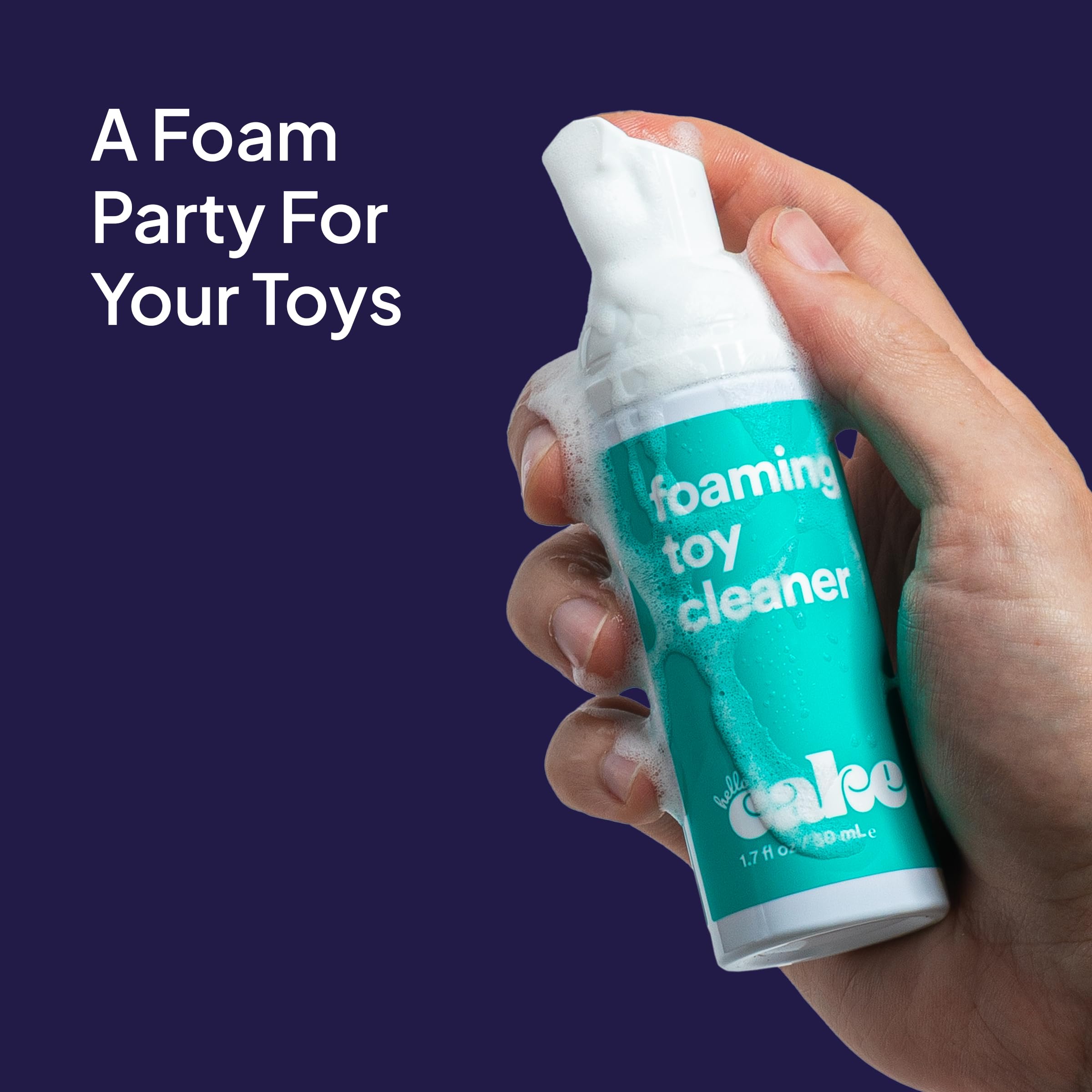 Foaming toy cleaner