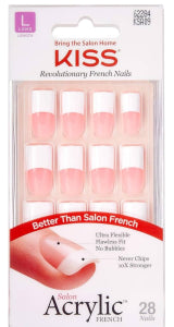 Kiss French Acrylic Nails (Long)