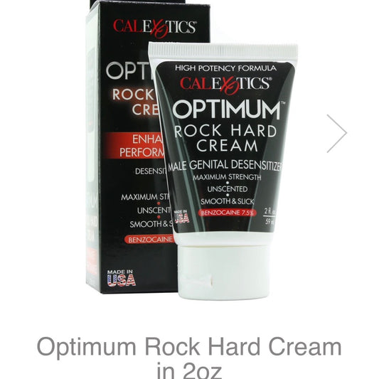 Optimum Rock Hard Cream in 2oz