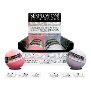 Kheper Games- Sexplosion Bath Bombs-1pc - Sensual Lavender -1pc - Cherry Blossom