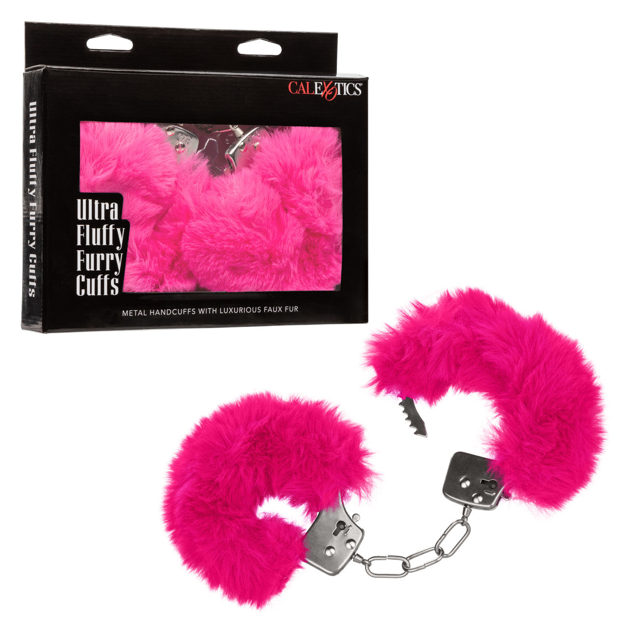 Ultra Fluffy Furry Cuffs Black- Pink- White