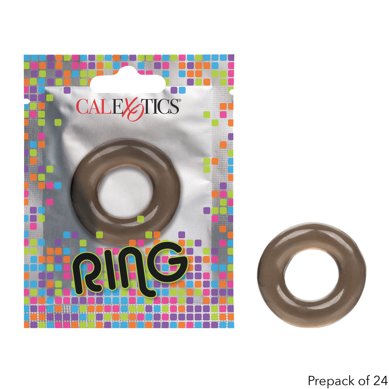 Foil Pack Vibrating Ring - Blue - Clear -Red