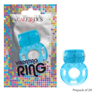 Foil Pack Vibrating Ring - Blue - Clear -Red