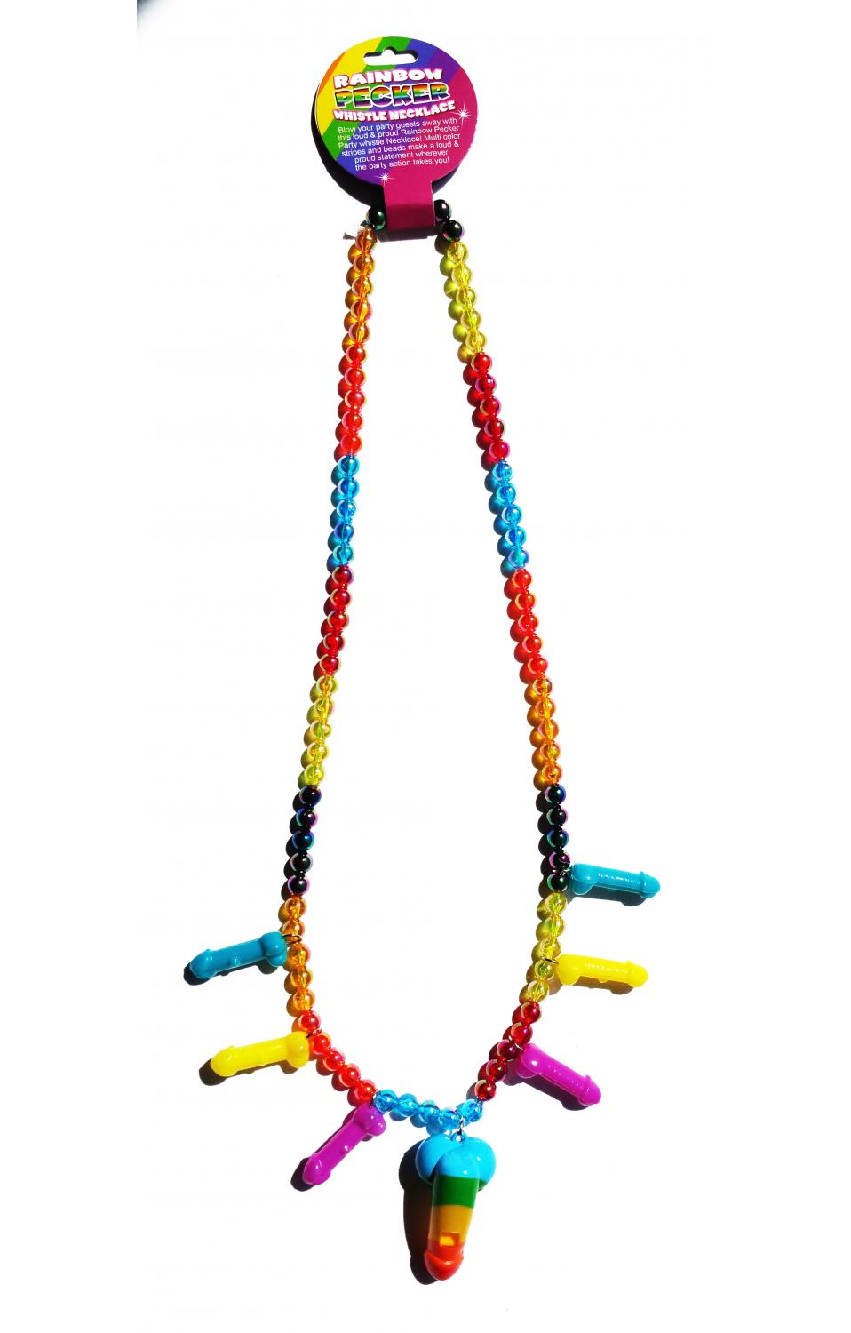 Rainbow Pecker Whistle Necklace