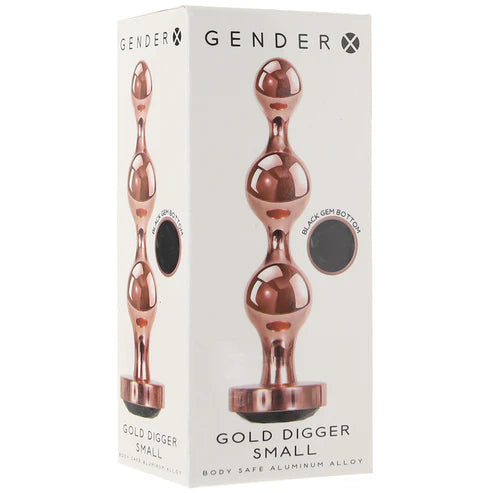 Gender X Gold Digger Beaded Plug in S