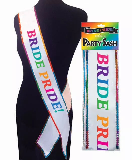 Bride Pride Sash Bachelorette Novelty Party Sash