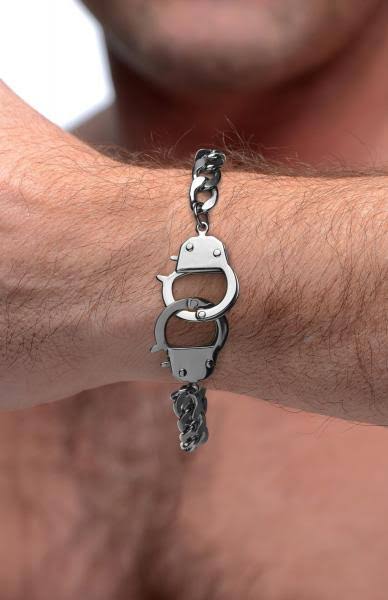 Master Series Cuffed Locking Bracelet and Key Necklace